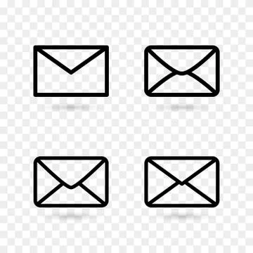 Envelope icons Stock Illustration