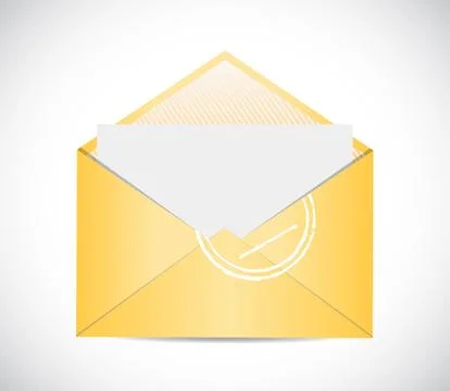 Envelope illustration design Stock Illustration