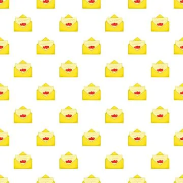 Envelope with invitation card pattern 스톡 일러스트