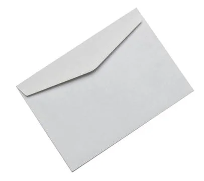 Envelope isolated on white background Stock Photos