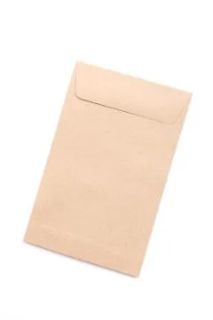 Envelope isolated in white background Stock Photos