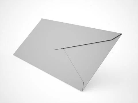 Envelope letter concept rendered on white Stock Illustration