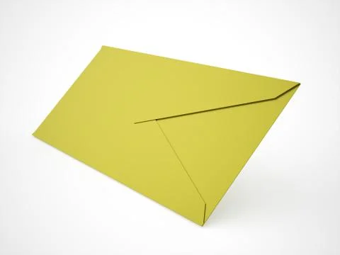 Envelope letter concept rendered on white Stock Illustration