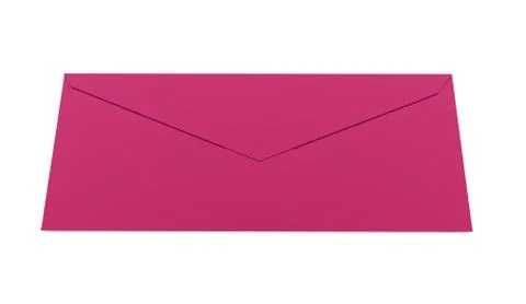 Envelope letter concept rendered on white Illustrazione stock