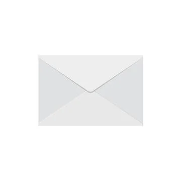 Envelope with letter icon in flat style. Email document vector illustration.. Stock Illustration
