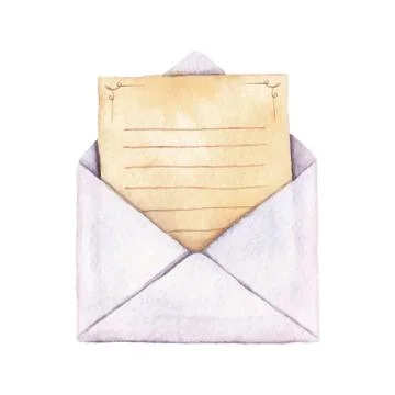 Envelope with a letter 스톡 일러스트