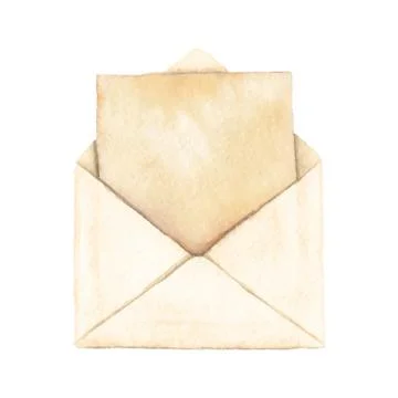 Envelope with a letter 스톡 일러스트