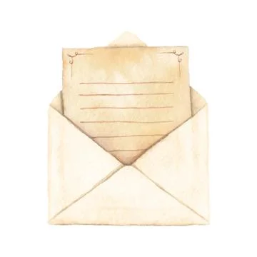 Envelope with a letter 스톡 일러스트