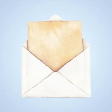 Envelope with a letter Stock Illustration