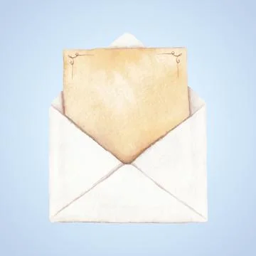 Envelope with a letter Stock Illustration