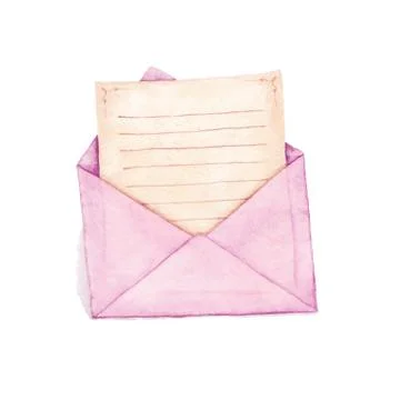 Envelope with a letter 스톡 일러스트