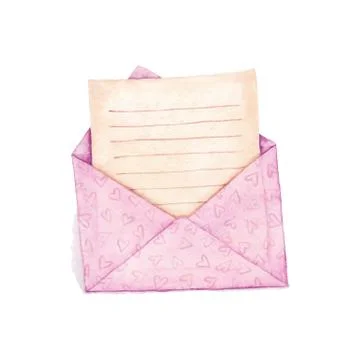 Envelope with a letter 스톡 일러스트