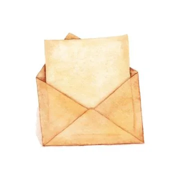 Envelope with a letter Stock Illustration