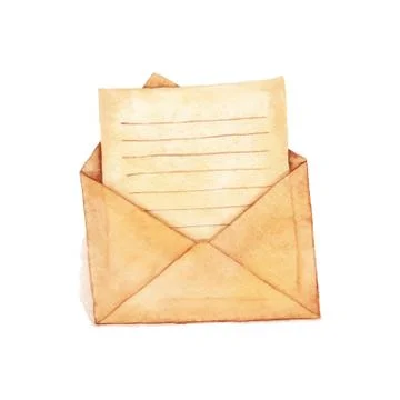 Envelope with a letter 스톡 일러스트