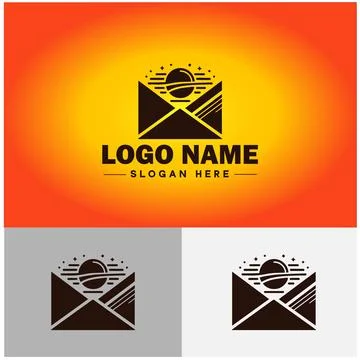 Envelope logo icon mail email letter mailbox contact form notification chec.. 스톡 일러스트