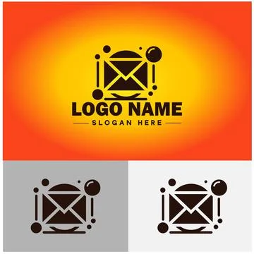 Envelope logo icon mail email letter mailbox contact form notification chec.. 스톡 일러스트