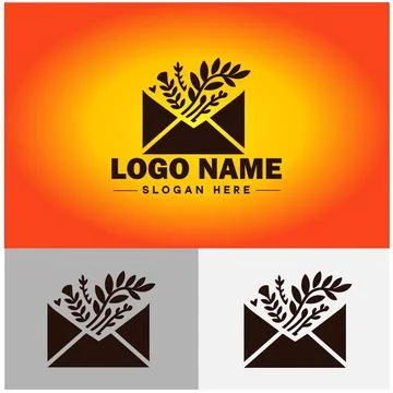 Envelope logo icon mail email letter mailbox contact form notification chec.. Illustrazione stock