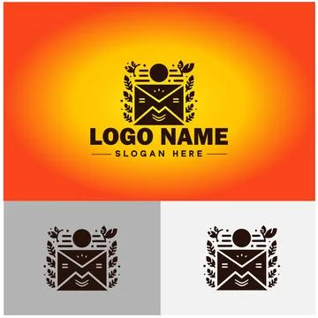 Envelope logo icon mail email letter mailbox contact form notification chec.. 스톡 일러스트