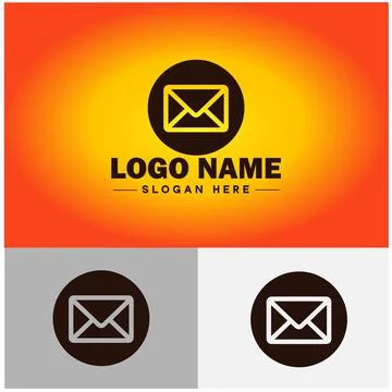 Envelope logo icon mail email letter mailbox contact form notification chec.. 스톡 일러스트