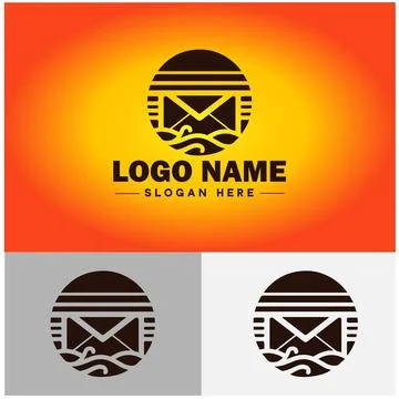 Envelope logo icon mail email letter mailbox contact form notification chec.. 스톡 일러스트