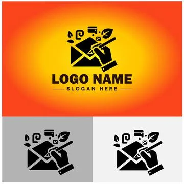 Envelope logo icon mail email letter mailbox contact form notification chec.. Illustrazione stock