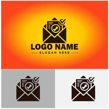 Envelope logo icon mail email letter mailbox contact form notification chec.. イラスト素材