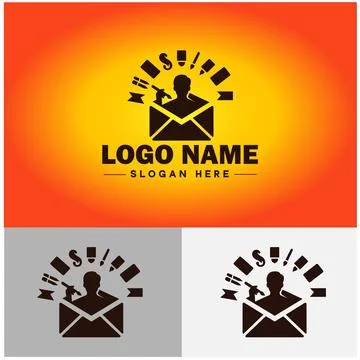 Envelope logo icon mail email letter mailbox contact form notification chec.. イラスト素材