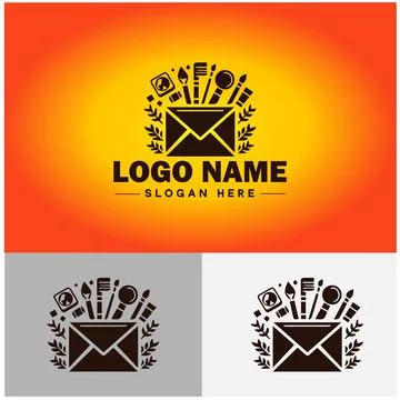 Envelope logo icon mail email letter mailbox contact form notification chec.. イラスト素材