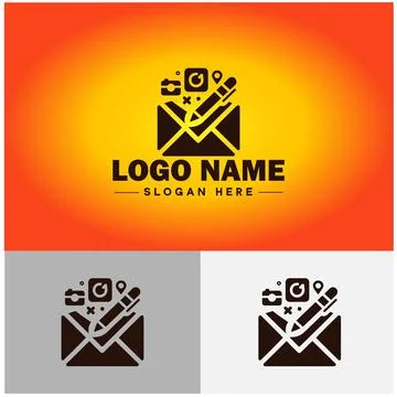 Envelope logo icon mail email letter mailbox contact form notification chec.. イラスト素材