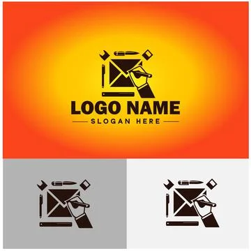 Envelope logo icon mail email letter mailbox contact form notification chec.. 스톡 일러스트