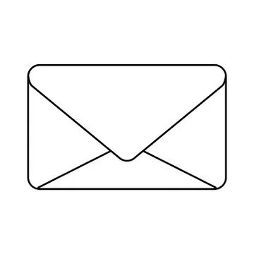 Envelope mail communication closed isolated icon Stock Illustration