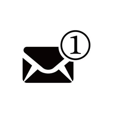 Envelope Mail icon, vector illustration. Flat design style Stockillustratie