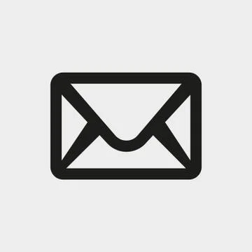 Envelope Mail icon, vector illustration. Flat design style イラスト素材