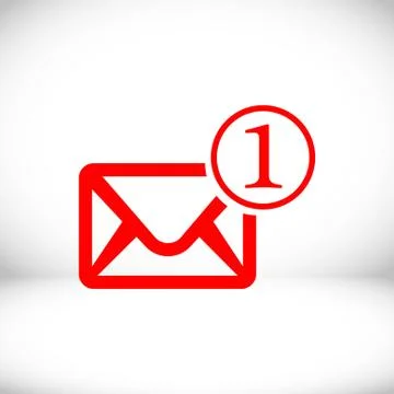 Envelope Mail icon, vector illustration. Flat design style Stockillustratie