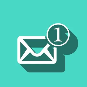 Envelope Mail icon, vector illustration. Flat design style イラスト素材