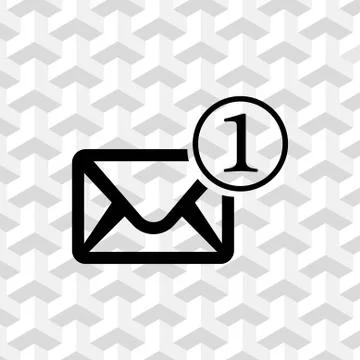 Envelope Mail icon, vector illustration. Flat design style イラスト素材