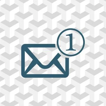 Envelope Mail icon, vector illustration. Flat design style Stock Illustration