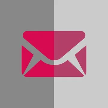 Envelope Mail icon, vector illustration. Flat design style Stock Illustration