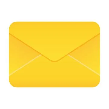 Envelope Mail Icon, Vector Isolated Stock Illustration