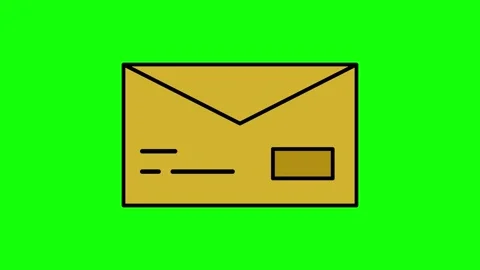 Envelope, mail, letter animated icon Stock Footage 321729039