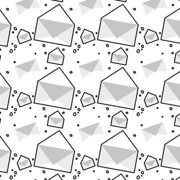 Envelope mail pattern background 스톡 일러스트