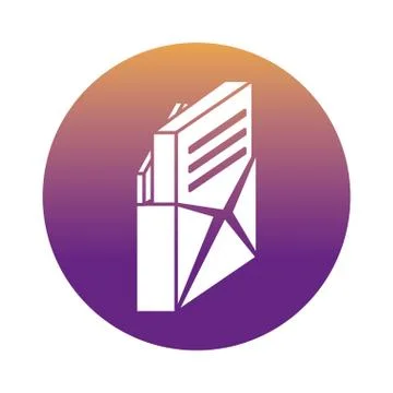 Envelope mail send block style icon Stock Illustration