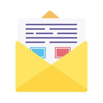 Envelope mail send Stock Illustration
