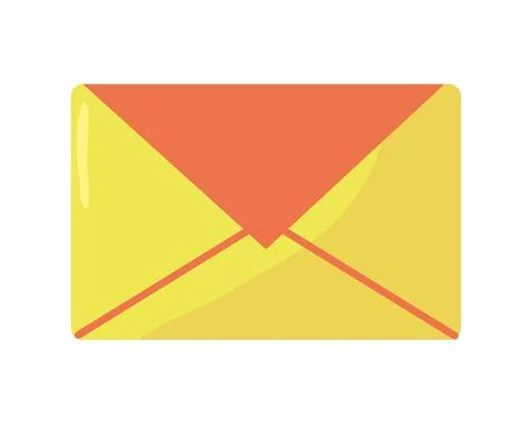 Envelope mail send isolated icon Stock Illustration