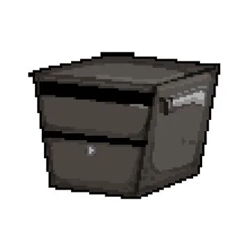 Envelope mailbox letter pixel art vector illustration Ilustração Stock