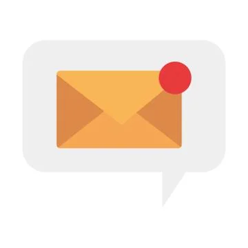 Envelope message in bubble vector design 스톡 일러스트
