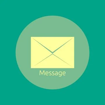 Envelope message Illustrazione stock