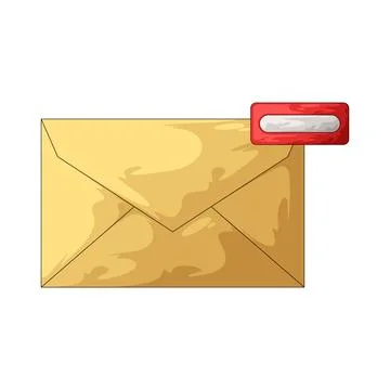 Envelope with minus sign illustration Stock Illustration
