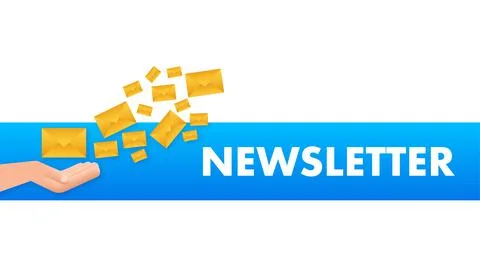 Envelope with a newsletter concept. Open message with the document. Subscribe to Stock Illustration