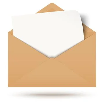 Envelope with notepad Stock Illustration